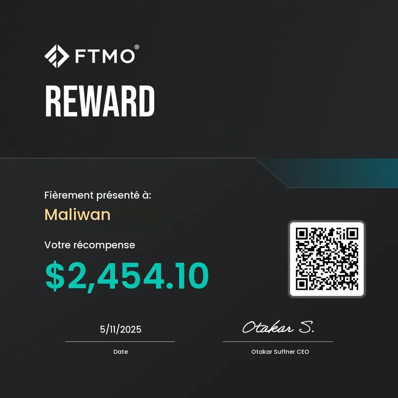 Certificat de retrait FTMO obtenu par Maliwan
